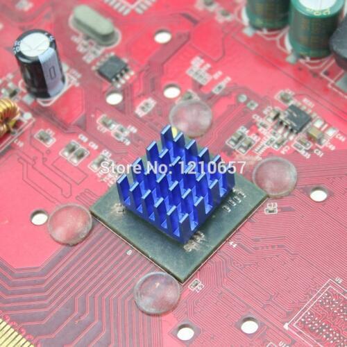 160Pieces lot Blue 15 x 15 x 8mm Aluminum Heat sink Ram Memory Heatsink Cooler DDR IC VGA XBO X 360