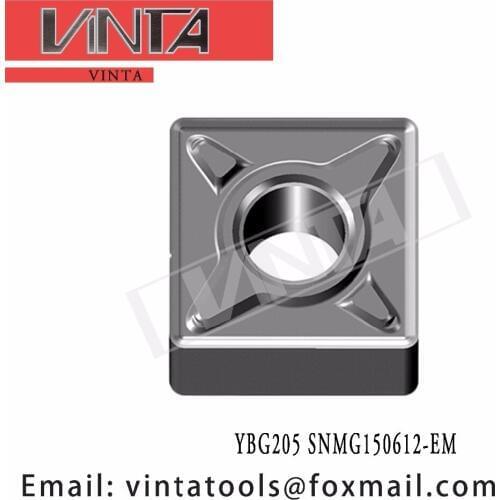 Free shipping high quality 10pcs/lots YBG205 YBG202 SNMG150612-EM cnc carbide turning inserts cutting blade tools