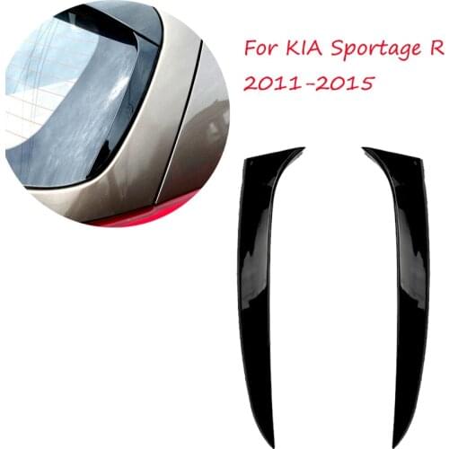 For KIA Sportage 2011 2012 2013 2014 2015 Car Decoration Rear Window Side Spoiler Cover Trim Pillar Posts Molding Stickers