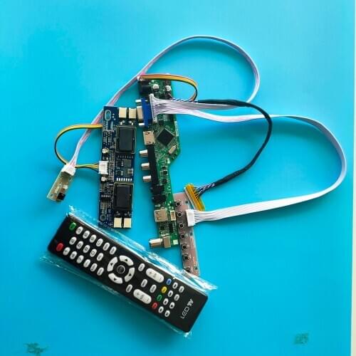 Kit for M236H1 Screen LCD HDMI VGA AV TV USB Controller Board Remote Panel 4 lamps LVDS Audio 1920x1080 30pin Display monitor