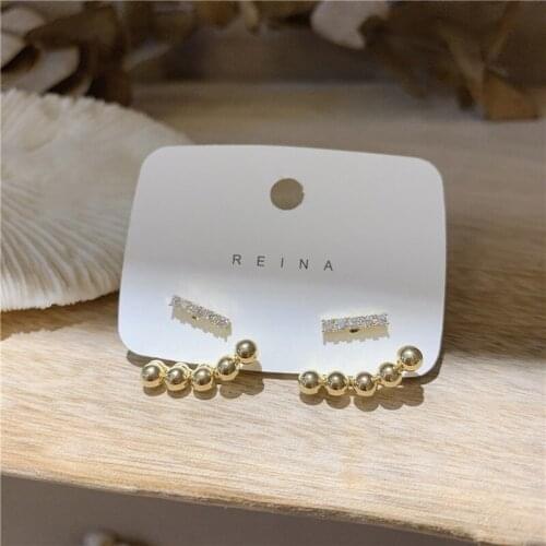 Korean New Design Fashion Jewelry Shining Zircon Stud Earrings for Women Elegant Exquisite Piercing Earrings Party Jewelry