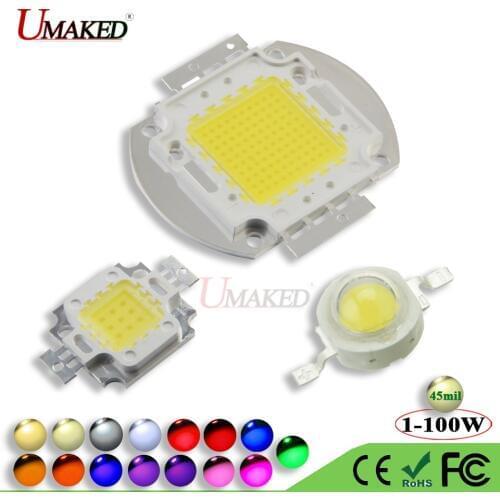 High Power LED COB Light SMD 45mil chips Natural White 4000-4500K 1W 3W 5W 10W 20W 30W 50W 100W LED Bulb Spotlights COB Diode