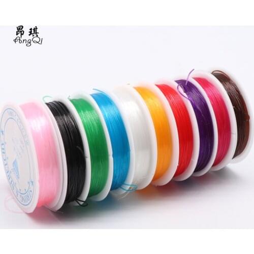 10pcs 10 Colors Mix Stretchy Crystal Elastic Beading Rope Cord Thread String For Bracelet Necklace DIY Jewelry Making Findings