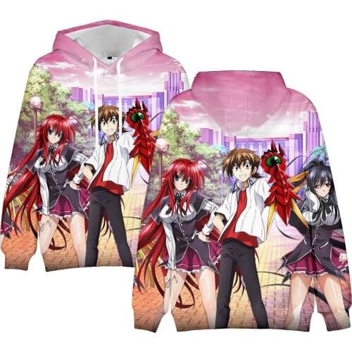 Autumn Hooded 3D High School DxD Hoodies Men Sweatshirts Women Harajuku Hip Hop Kids Streetwear Boys Girls Cartoon Pullovers