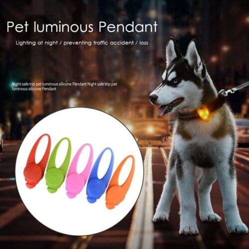 Pet Dog Cat Collar LED Glowing Collar Safety Glow Necklace Flashing Lighting Up Collars For Puppy Cat Pet Supplies Cat Collars