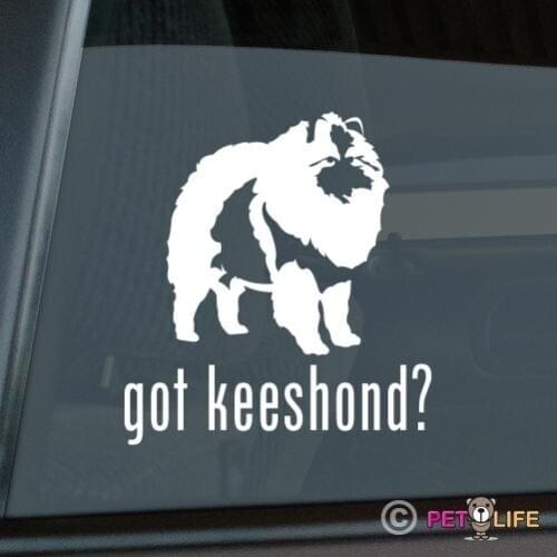 Got Keeshond Sticker Die Cut Vinyl - v2 kees window decal