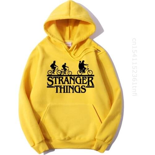 Trendy Faces New Season Stranger Things Hooded Tops Men Women Hoodies Streetwear Letter Print Long Sleeve Hip Hop Hoody