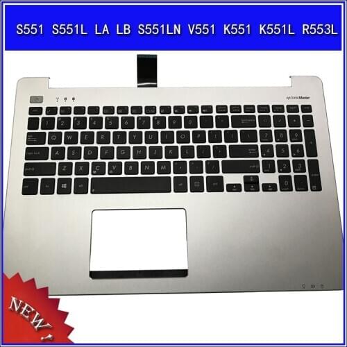 Laptop Palmrest Upper Cover for ASUS S551 S551L LA LB S551LN V551 K551 K551L R553L C Shell with Keyboard