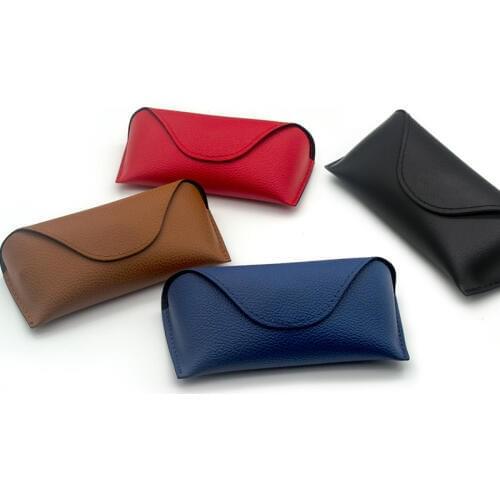 Sunglasses Hard Cover Vintage Retro Leather Sunglasses Case For Women Eyeglasses Box Case For Glasses Eyewear Accessories