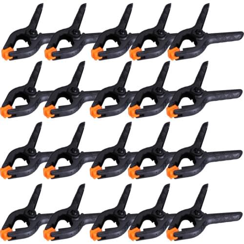 20pcs/lot 2inch Plastic Wood Woodworking Clamp Spring Clips Wood Working Tools Carpentry Clamps Gereedschap Outillage