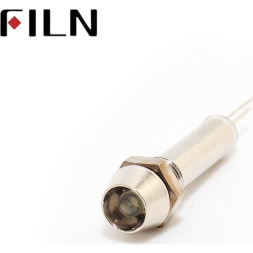 6MM LED 110V LED metal indicator light concave head pilot signal lamp red blue green vpltage 3v 6v 12v 24v 48v 220v
