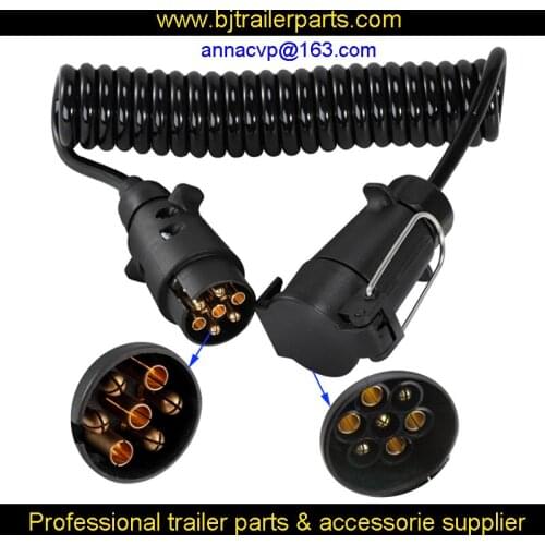 7PIN trailer light board extension cable lead 3m male to female trailer truck plug socket wire trailer parts