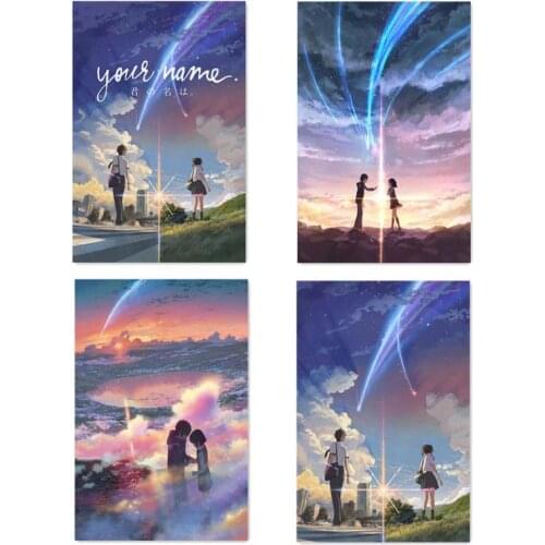 Anime Movie Canvas Painting Your Name Kimi No Na Wa Posters Prints Cartoon Wall Art Picture for Living Room Home Decor Cuadros