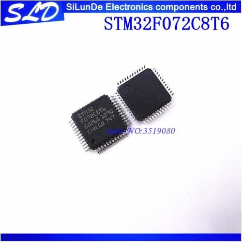 Free Shipping 10pcs/lot STM32F072C8T6 LQFP48 STM32 F072C8T6 SINGLE CHIP STM32F072 New and original IN STOCK