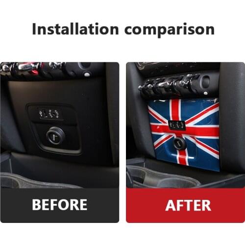 For MINI Countryman F60 Colorful Center Console Power USB Socket Decorative Plates Interior Modification Parts