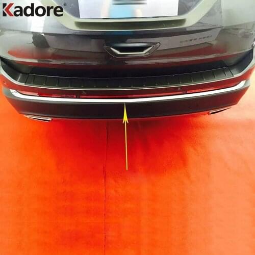 For Ford Edge 2015 2016 2017 Chrome Trim Lower Rear Trunk Lid Cover Tailgate Strip Back Door Boot Exterior Accessories