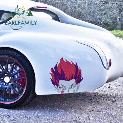 EARLFAMILY 43cm x 39cm for Hisoka Hxh HOLO Peeker Car Sticker Windows Surfboard Decals Windshield Decoration Laptop Car Door
