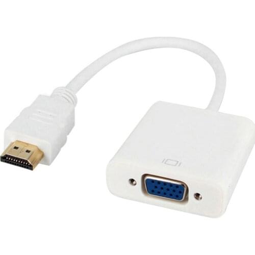 HD 1080P Digital to Analog Converter Cable HDMI-compatible to VGA Adapter For PS4 PC Laptop TV Box to HDTV DVD Projector Displa
