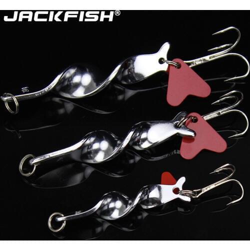 JACKFISH 10/14/15/28g Sequin Noise Paillette with Treble Hook Metal Heliciform Fishing Lure Hard Baits Fishing Tackle