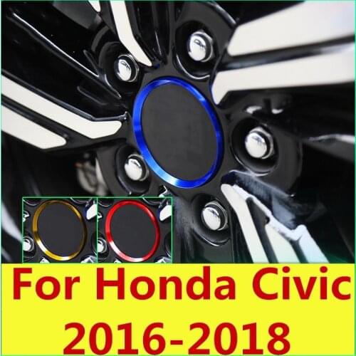 Car Wheel hub Decorative patch Wheel hub center cover Exterior car Accessories For Honda Civic 2016-2018 10th Gen Sedan