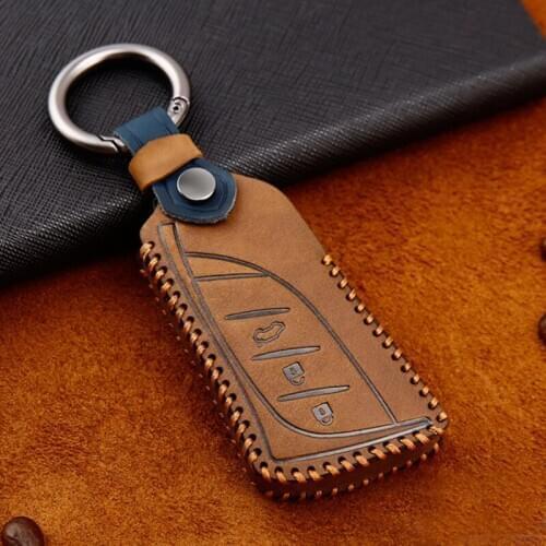 For Lexus NX GS RX IS ES GX LX RC 200 250 350 LS 450H 300HHigh Quality 100% Leather Car Key Case Style Auto accessories