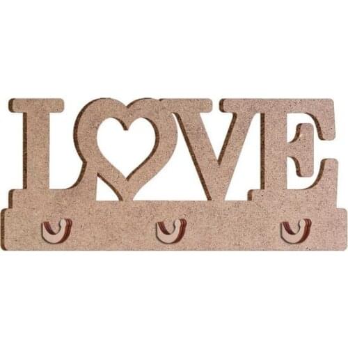 Love Wooden Keychain paintable decorative objects декоративные предметы под роспись