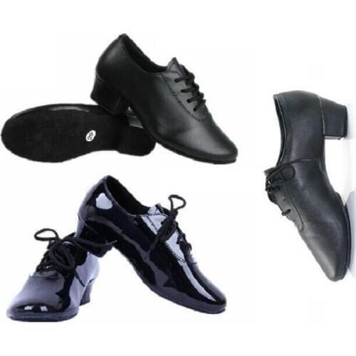 Hot Sale Free Shipping Cheap Black Salsa Tango Ballroom Dance Shoes Men / Latin Dance Shoes Men