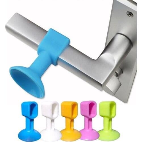 Soft Rubber Pad Protect The Wall Door Stopper Door Fender Anti-Collision House Door Stopper Cellphone Upholder
