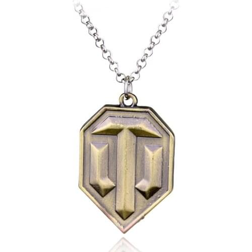 MQCHUN Game World Of Tanks Necklace Metal Figure toy Play Accessories fashion Mens necklaces & pendants for fans souvenirs-30