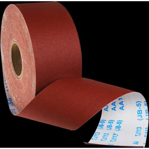 80/120/150/180/240/320/400/600 grit Woodworking polished gauze roll shredded sandpaper 100mm furniture metal sanding cloth