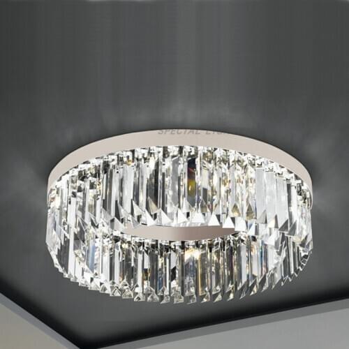 Light luxury living room stainless steel crystal post-modern designer model room restaurant villa high-end ceiling lamp