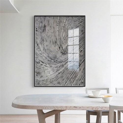 Modern decor grey and white big size vertical wall art pictures dropshipping home decor canvas prints no frame custom printings