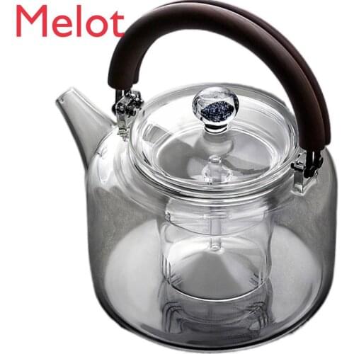 Glass Teapot High Temperature Resistant Thick Kettle Large Capacity Tea Making Appliance Household Water Pot Electric Ceramic