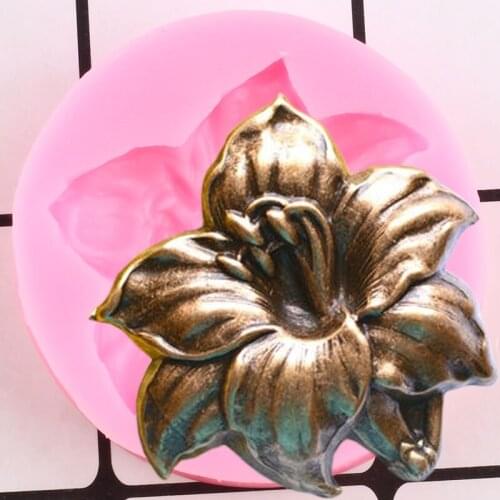 Tropical Theme Flowers Silicone Mold Candy Clay Chocolate Gumpaste Mould DIY Party Cupcake Topper Fondant Cake Decorating Tools