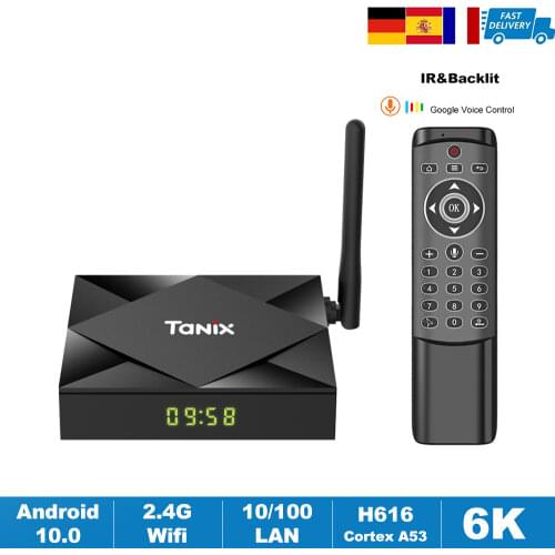 TX6S Android 10.0 Smart TV BOX Allwinner H616 2.4G/5GHz Wifi 6K HDR Set Top Box Media Player TV Receiver VS T95 TX6 4GB