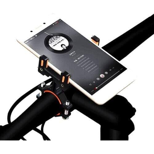 Bike Phones Holder Bicycle Sports Mobile Phone Stand Back Clip Aluminum Alloy Firm Non-slip Stand Cycling Accessorie Promend