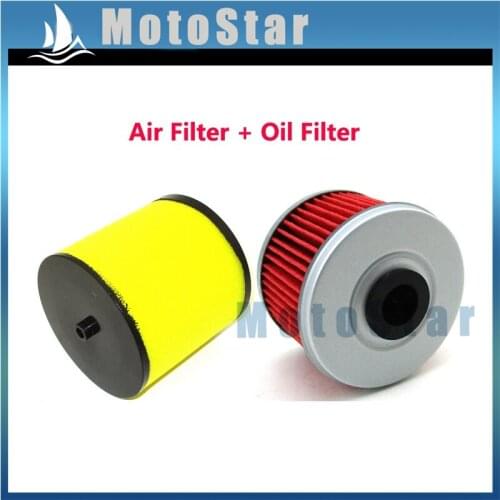 Air Filter + Oil Filter For Honda ATV TRX350FE TRX350FM TRX350TE TRX350TM TRX400 17254-HN5-670