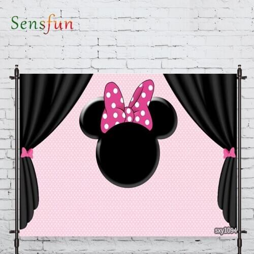 LEVOO Photography Background Mouse Pink Spot Birthday Curtain Fabric Custom Shoot Prop Background Photocall Photo Studio
