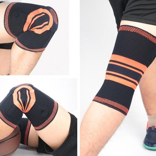 1pc Knee Pad Sleeve Breathable Knitted Compression Leg Warmer Patella Protector For Outdoor Gym Fitness Knee Protector