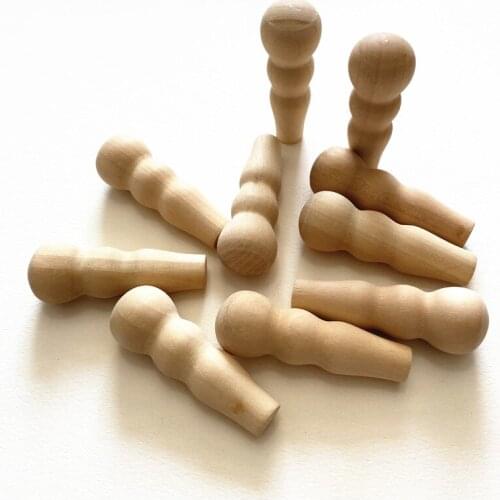 10 Pieces 55*19mm Humanoid Chess Pieces Wood Pawn/Chess Pieces For Board Games DTY Accessories