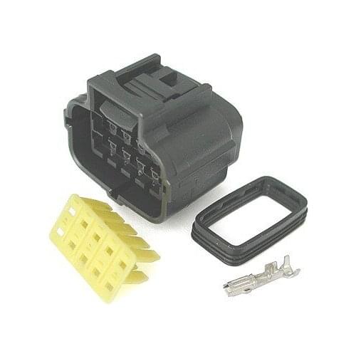 100set car Male female wire connector 10 pin connector terminal Plugs socket 174655 Fuse box Wire harness Soft