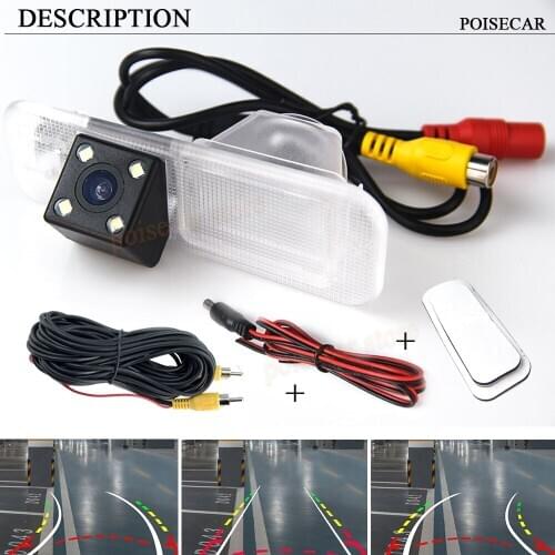 170° HD view with the Reversing trajectory ,For KIA K2 4 Led Camera Parking Installed in the Reversing light