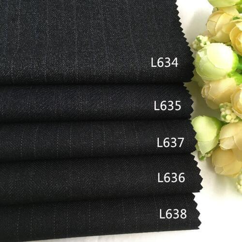 2016 wool wool suit fabric thick pure garment cloth stripe casual suit vest pants DIY