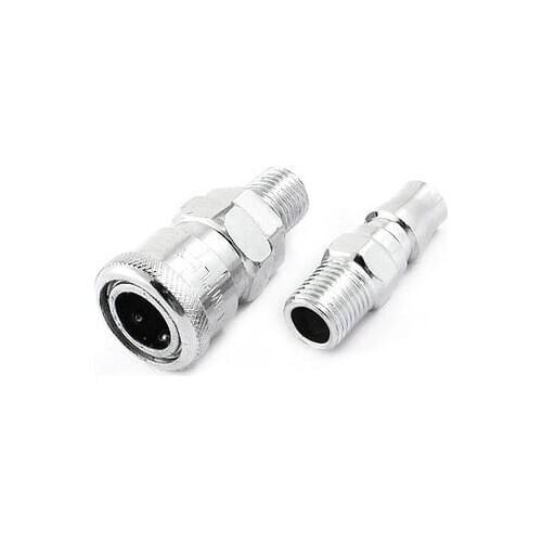20SM + 20PM 1/2" Male Thread Air Quick Connector Coupler 2 in 1 Set Free shipping