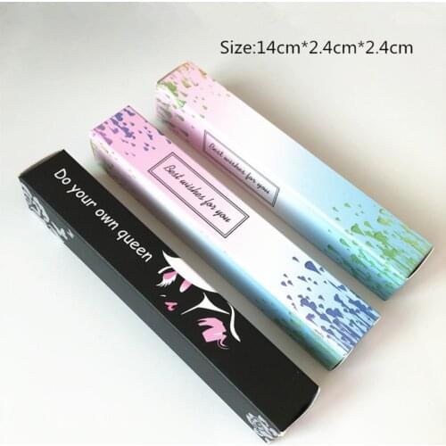 30/50pcs Empty Pink/Black Paper Packing Box For Lip Gloss Tube,DIY Packing Paper Box Of Mascara Bottle,Cosmetic Packing Box