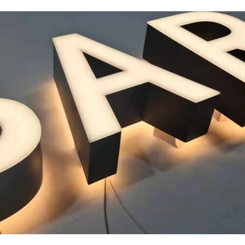 3D colorful front illuminated acrylic LED sign letters