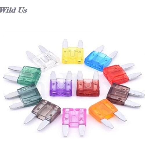 60Pcs Profile Small Size Mini Blade Fuse Assortment Set Auto Car Truck DG 5 10 15 20 25 30A Fuse Box