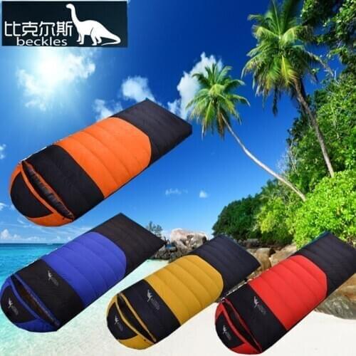 Beckles sleeping bag camping adult ultralight outdoor healthy duck down sleeping bags winter comfortable waterproof nylon 1200g