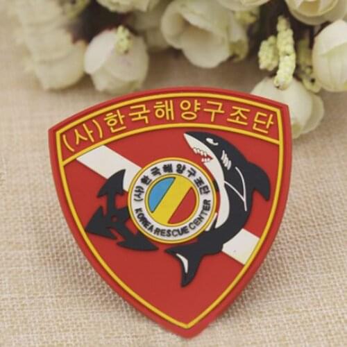 Free shipping custom 3D soft rubber badge custom environmental protection silicone rubber labels