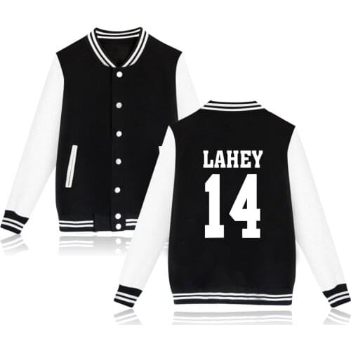 Teen Wolf baseball Jacket Men Women McCall 11 Lacrosse Stilinski 24 Lahey 14 Print Men Hoodies Sweatshirt Anime Jackets clothes